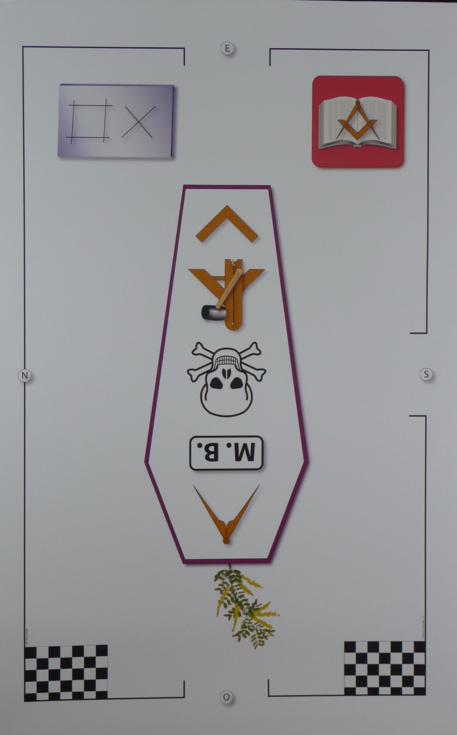 Objets de loge Officiers (R.E.A.A) Scribe Villard de Honnecourt FrancMaçonnerie