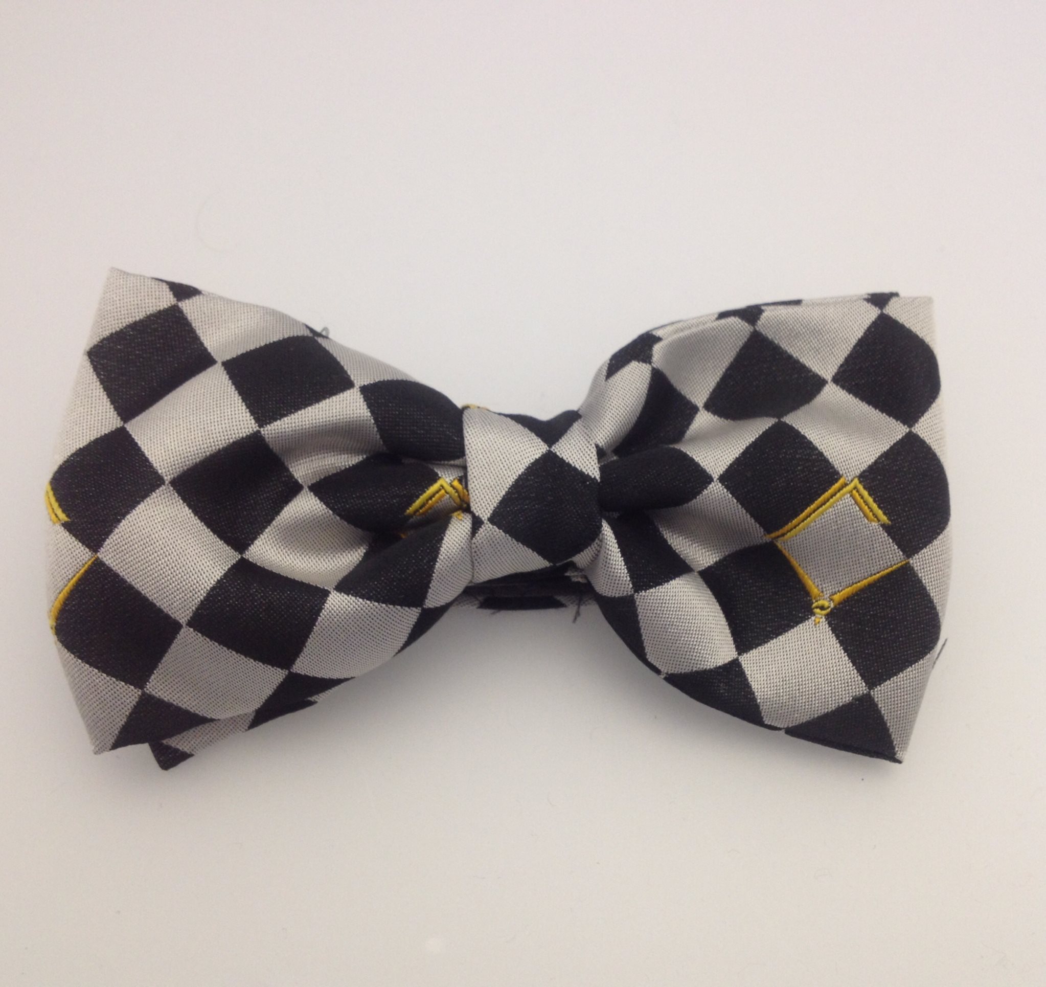 Cravate Noire Franc-Maçonnerie Freemasons - Modèle Carré Et Boussole Great British Tie Club
