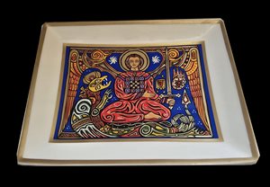 Vide poche en porcelaine - illustration par Jean-Luc Leguay