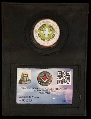 PORTE CARTE GLNF ID/JETON NOIR