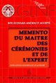 MEMENTO REAA DU MAITRE DES CEREMONIES ET EXPERT