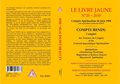 Livre jaune N°20 - Congrès spiritualiste de Paris
