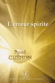 L'erreur spirite