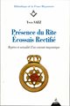 Présence du Rite Écossais Rectifié