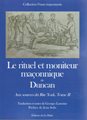 Le Rituel et moniteur maçonnique de Duncan