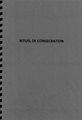 RITUEL DE CONSECRATION