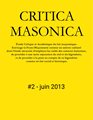 CRITICA MASONICA #2 - JUIN 2013