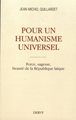 Pour un humanisme universel