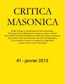 CRITICA MASONICA #1 - JANVIER 2013